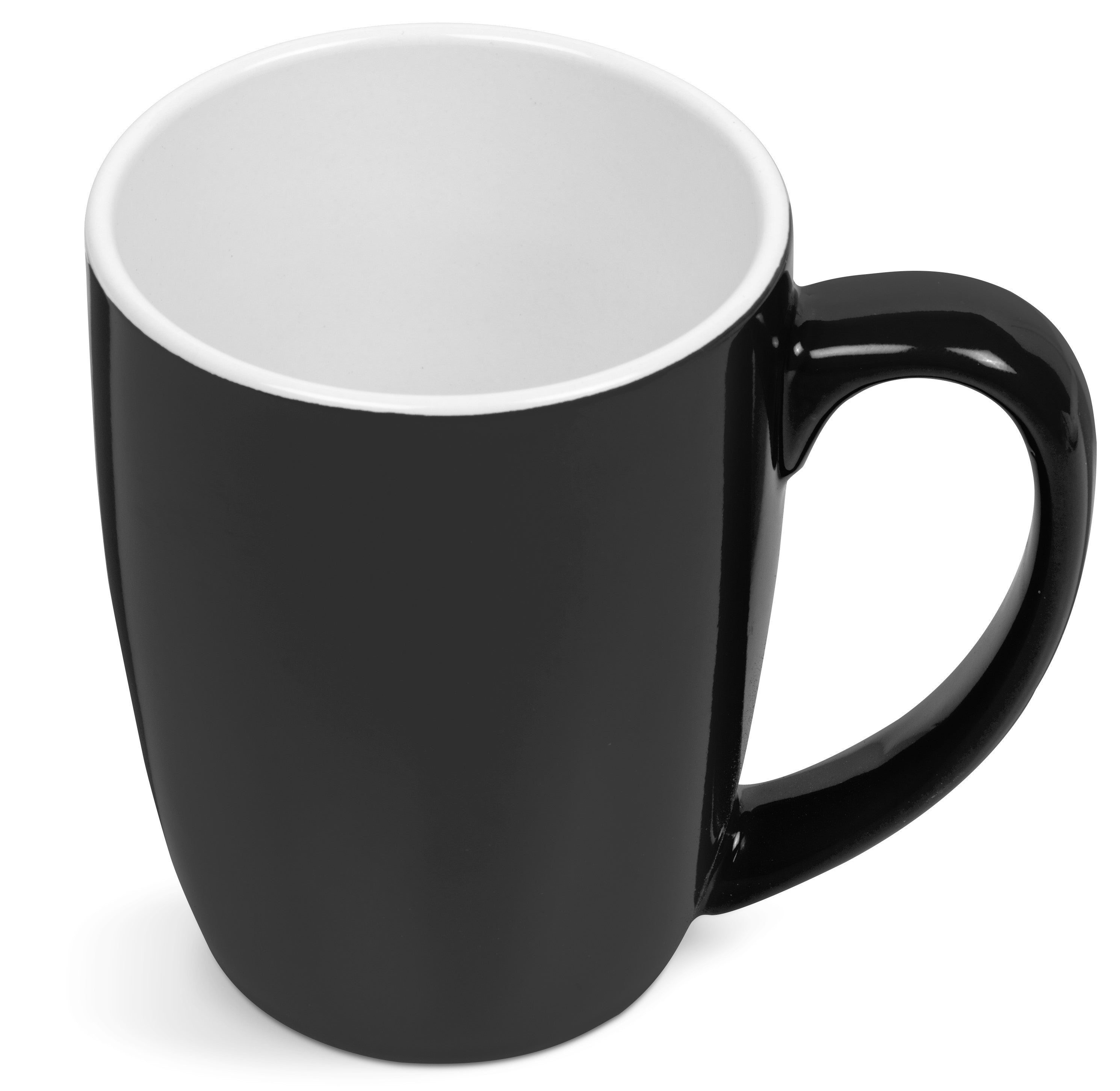 Payton Ceramic Coffee Mug - 325ml - Cyan Black / BL - Mugs