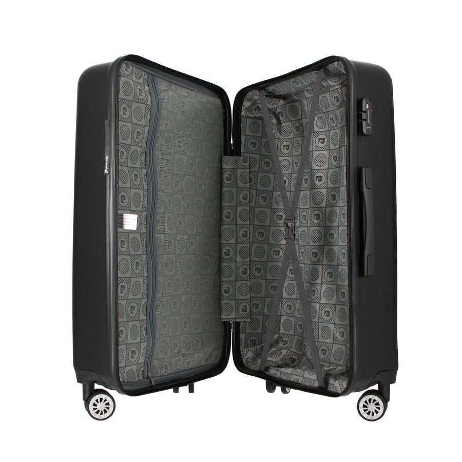 Pierre Cardin Paris Venise Black Trolley Case | Medium-Suitcases