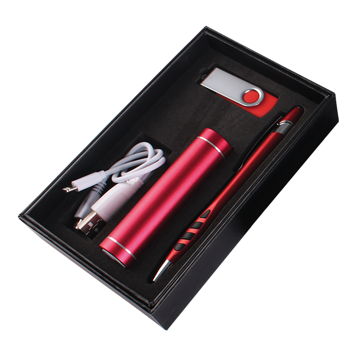 Powerbank USB and Stylus Pen Gift Set Red / STD / Last Buy - Technology