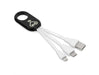 Radiant 3-In-1 Light-Up Connector Cable Black / BL