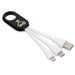 Radiant 3-In-1 Light-Up Connector Cable Black / BL