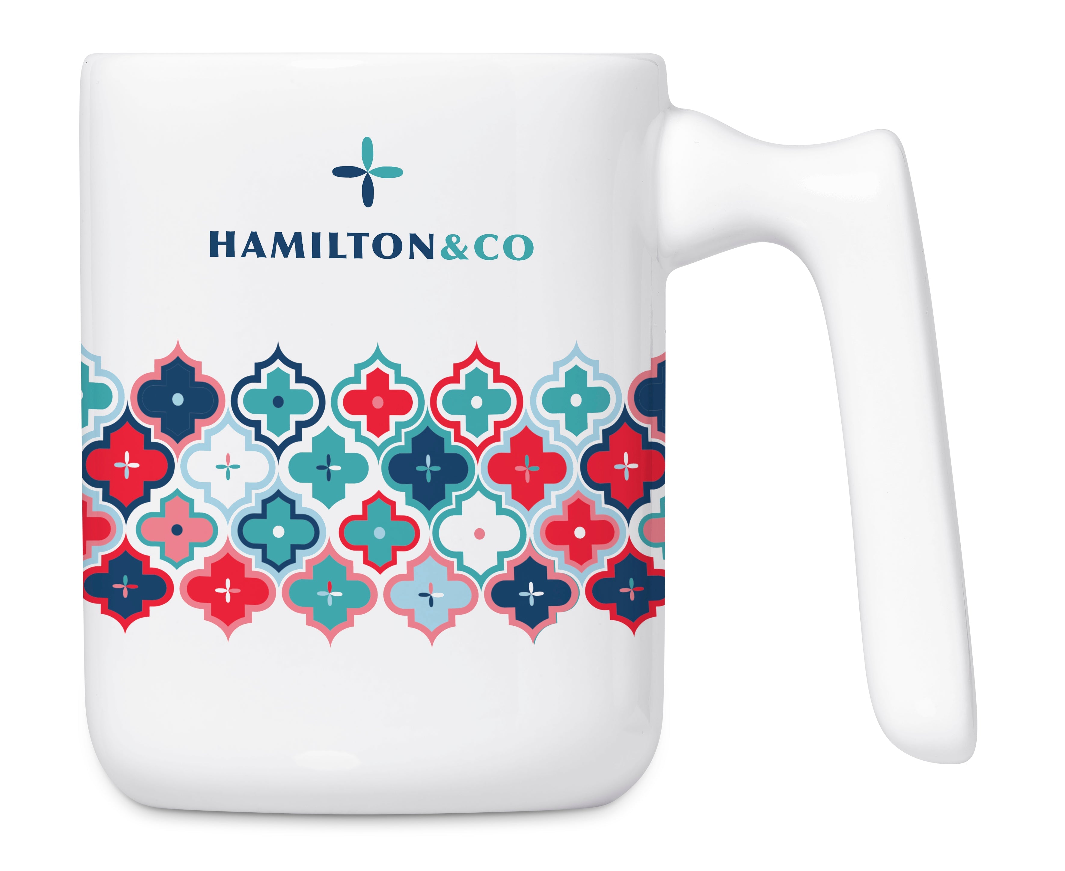 Serendipio Jenkins Sublimation Ceramic Coffee Mug - 480ml Solid White / SW