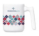 Serendipio Jenkins Sublimation Ceramic Coffee Mug - 480ml Solid White / SW