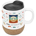 Serendipio Sienna Cork & Ceramic Sublimation Coffee Mug - 340ml Solid White / SW