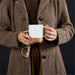 Serendipio Sienna Cork & Ceramic Sublimation Coffee Mug - 340ml Solid White / SW