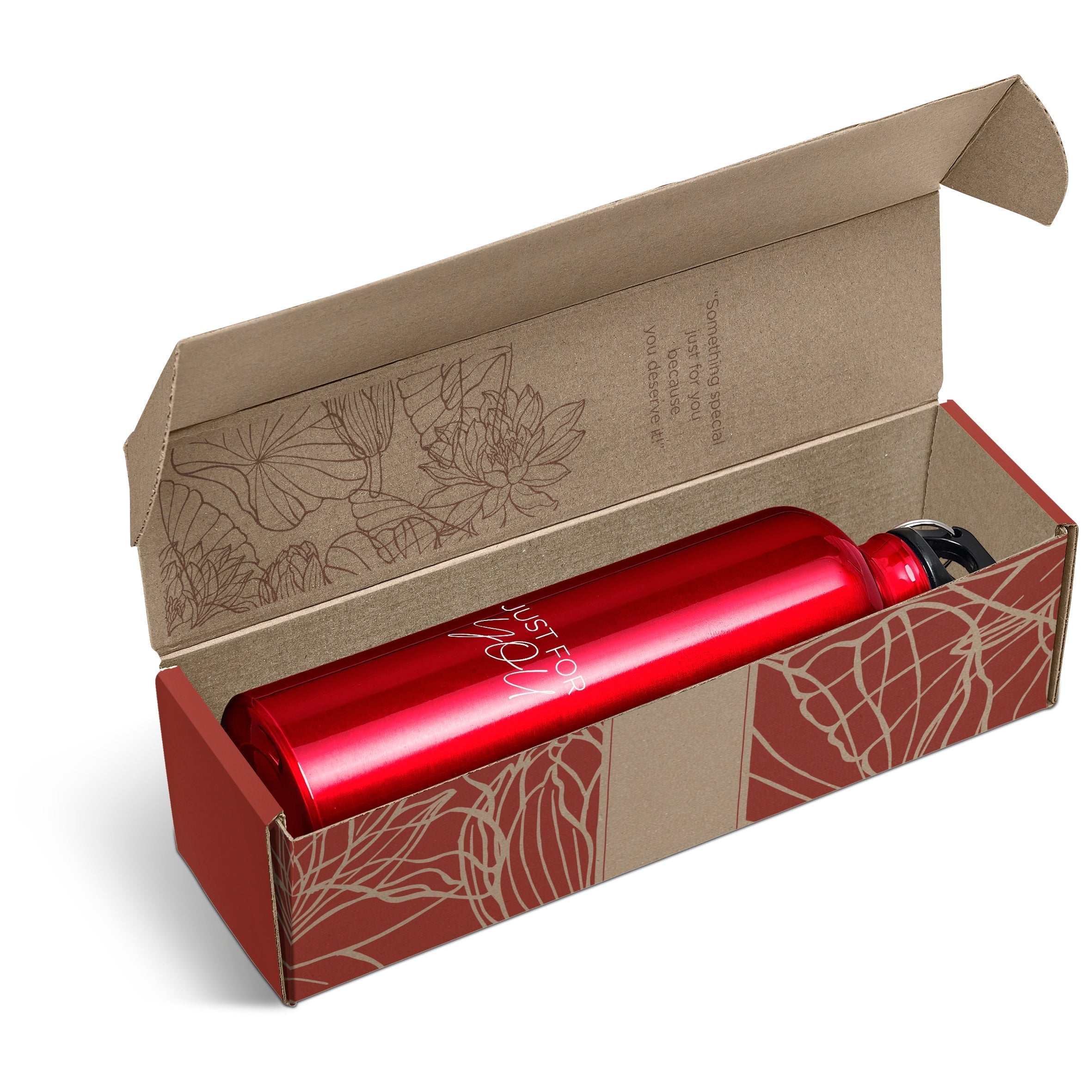 Solano Bottle in Bianca Custom Gift Box - Gold Only-Red-R