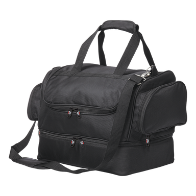 Customisable Double Decker Golf Bag Black by Custom Brands Promotions