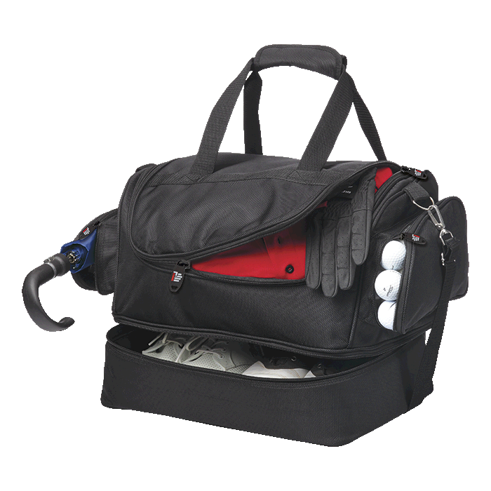 Super Double Decker Golf Bag Black / STD / Regular - Sports Bags