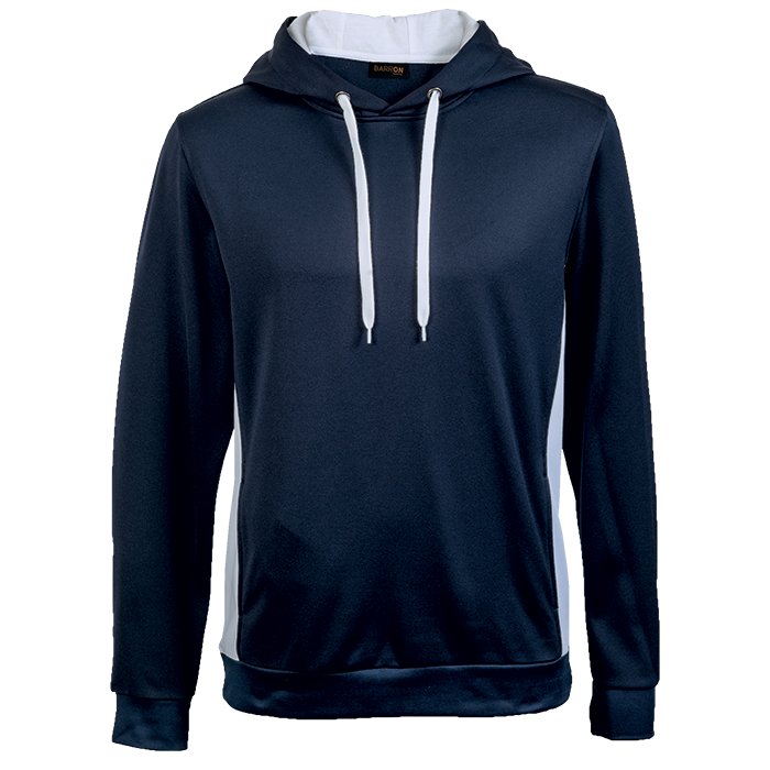 Track Hooded Sweater Navy/White / XS / Regular - Sweaters