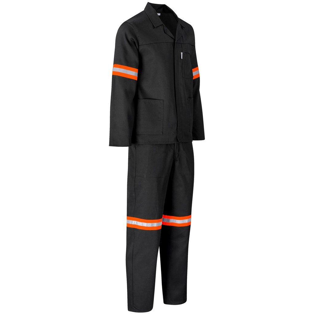 Trade Polycotton Conti - Suit Reflective Arms Legs & Back - Orange Tape