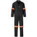 Trade Polycotton Conti Suit - Reflective Arms & Legs - Orange Tape 32 / BLACK