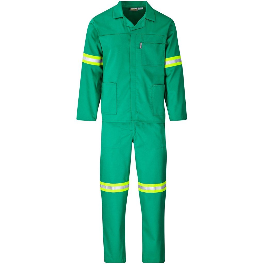 Trade Polycotton Conti Suit - Reflective Arms & Legs - Yellow Tape 32 / GREEN