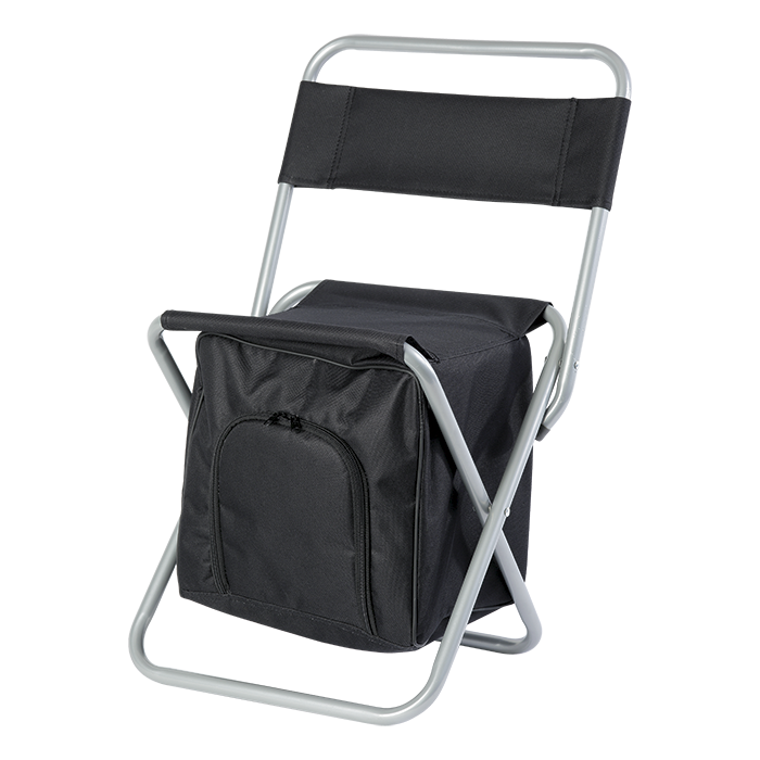 BR0037 - Birdseye Picnic Chair Cooler Black / STD / Regular 