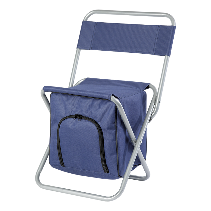 Versatile Folding Picnic Camping Chair Cooler Navy / STD / Regular - Coolers