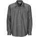 Mens Long Sleeve Washington Shirt - Black Only-